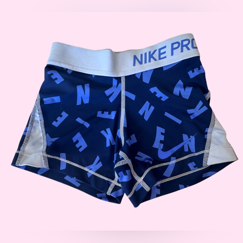Nike Pro Dri-FIT  Periwinkle Spandex Shorts